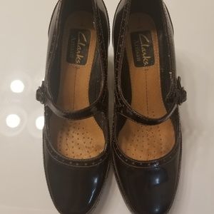 Clark's Patent Mary Janes